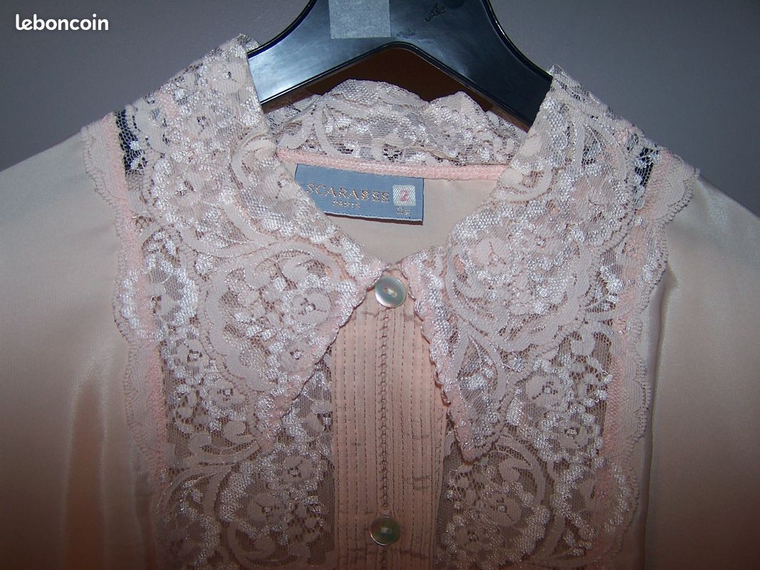 Top à Bretelles En Soie Saumon Avec Volants - Marque HIGH USE Taille 38 (FR 36D) - Neuf étiqueté