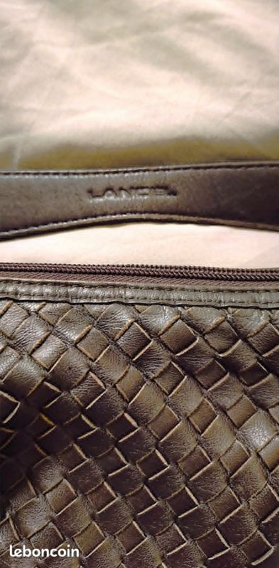 Sac Lancel en Cuir Tressé Porté Epaule ou Main (image 6)