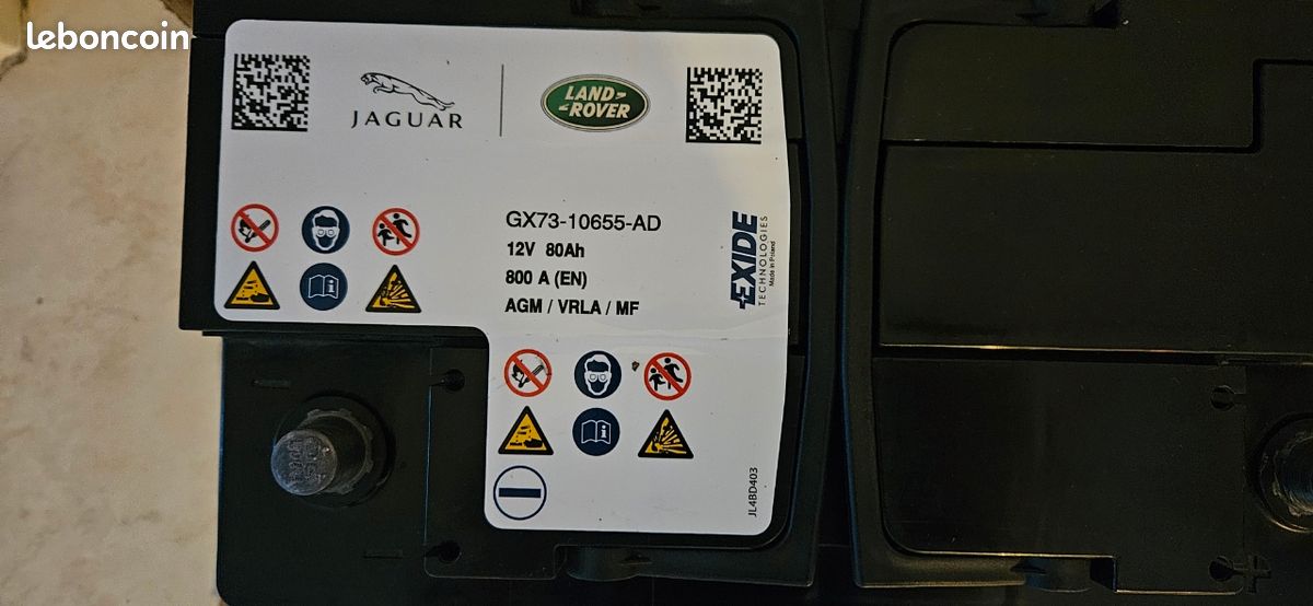 Batterie AGM 80Ah 800A démarrage Start-Stop - Équipement auto