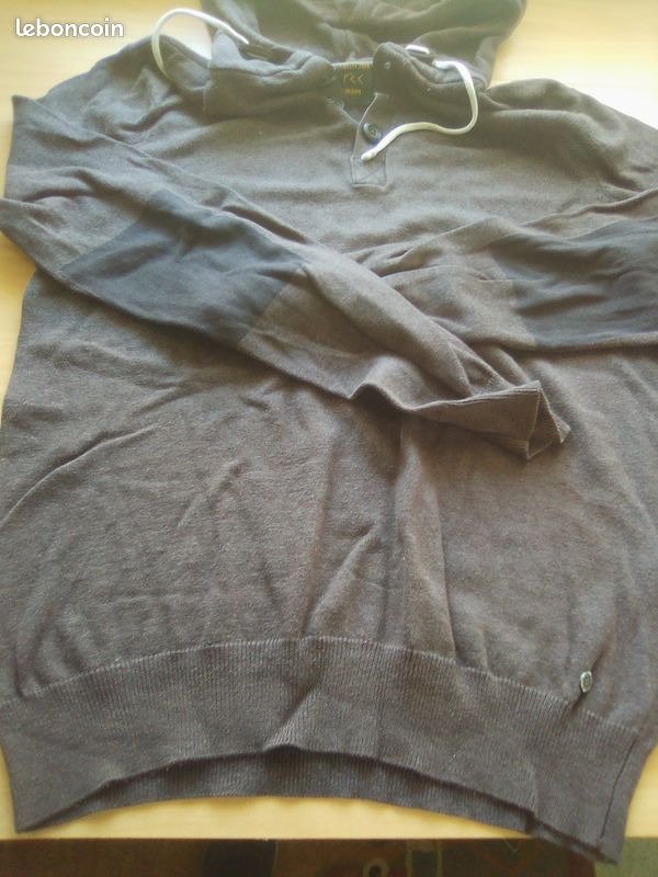 Pull à capuche marron Bonobo (image 3)