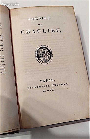 Poésies de Chaulieu et du marquis de La Fare, Stéréotype d'Herhan, An XI - 1803, Paris, chez Antoine-Augustin Renouard (image 3)