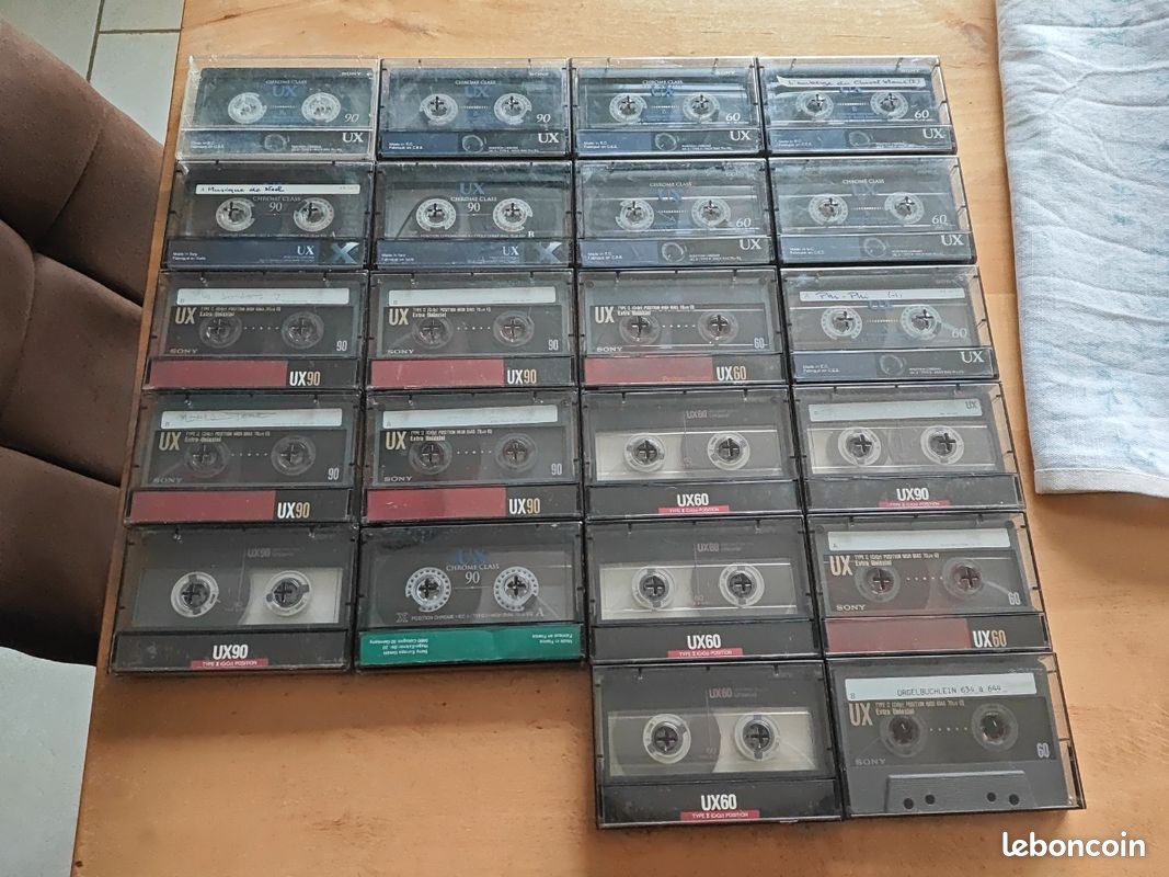 Cassettes Vierges Sony Lot De 5 Cassettes Audio Vierges Sony - Condition Ouverte, Jamais Utilisées Amplificateur Sony