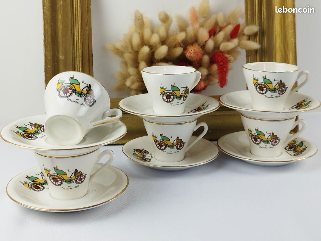 Geometrie Lot de 6 Tasses à Café en Verre - Mult