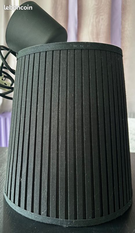 Suspension/Lustre tissu noir (image 1)