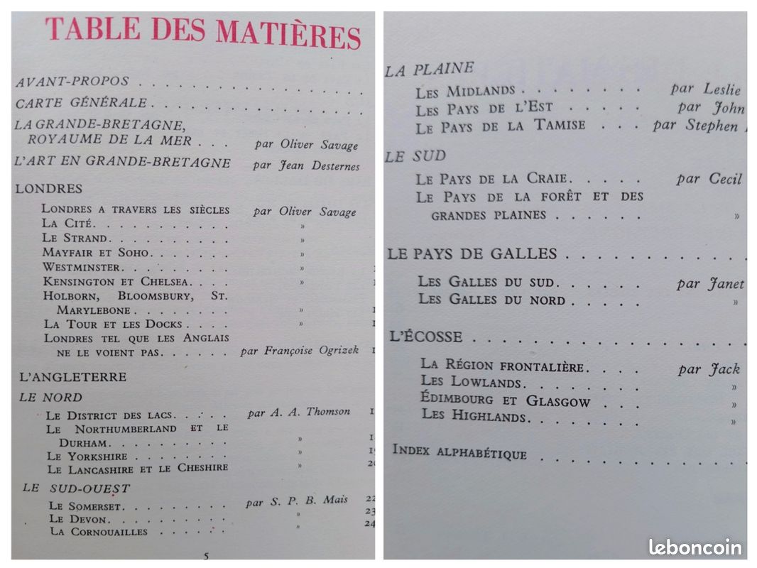 Lot de 6 ODÉ Le monde en couleurs DORÉ OGRIZEK : L'ITALIE 1959 + LA FRANCE 1957 + LA SUISSE 1958 + LE PORTUGAL 1960 + LA GRANDE BRETAGNE 1958 + L'AFRIQUE DU NORD 1952 (image 18)