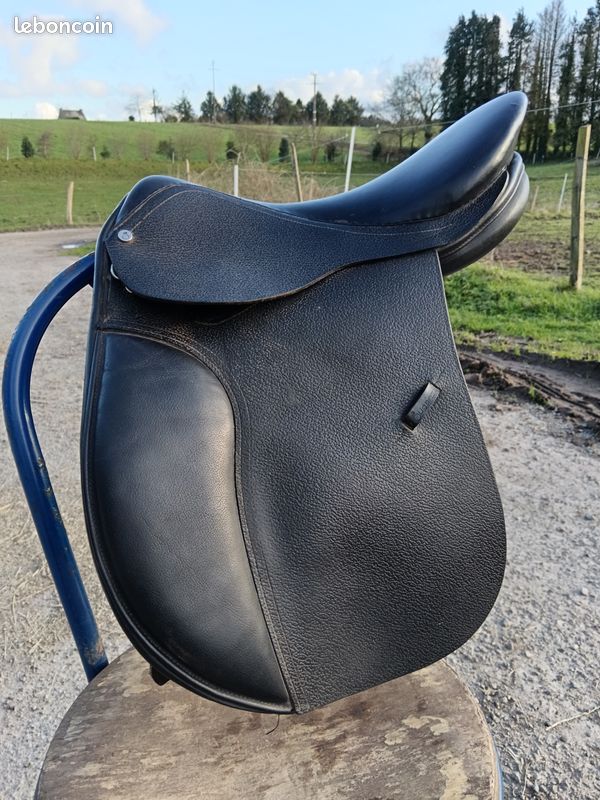 Étrier De Selle Lemieux Noir Cuir - Taille 145 Cm / 57 Pouces - Occasion - Équitation