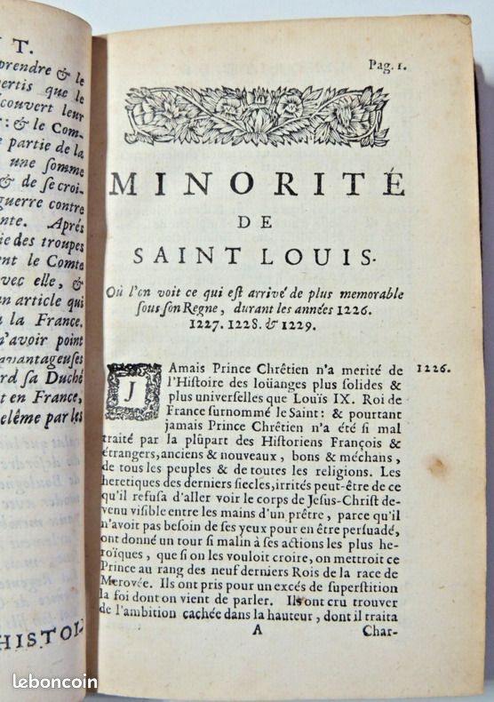 1683. Varillas. La minorité de Saint Louis & histoires de Louis XI & Henry II (image 6)