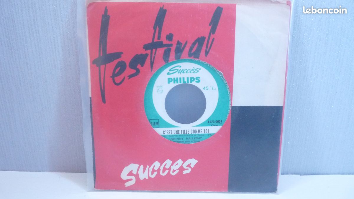 Vinyle 45 Tours JOHNNY HALLYDAY (image 2)