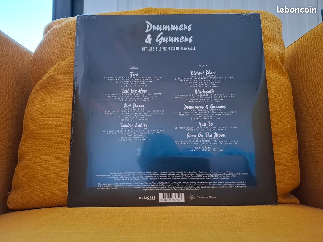 Arthur S & Le Professeur Inlassable " Drummers & Gunners" - (2014) - LP (image 2)