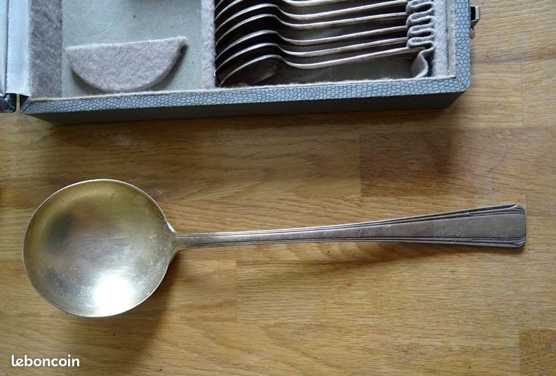 Ménagère Complète 37 Pièces - Métal Argenté Lauriers - Art Nouveau - France