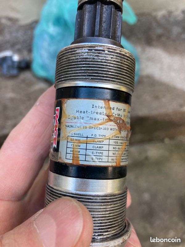 Pédalier RaceFace ISIS SRX 113 Mm – NOS Pour Vélo Rétro VTT 68/73 Mm