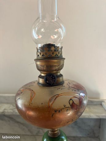 Recherche : lampe a petrole bronze et onyx | Antiquites en France