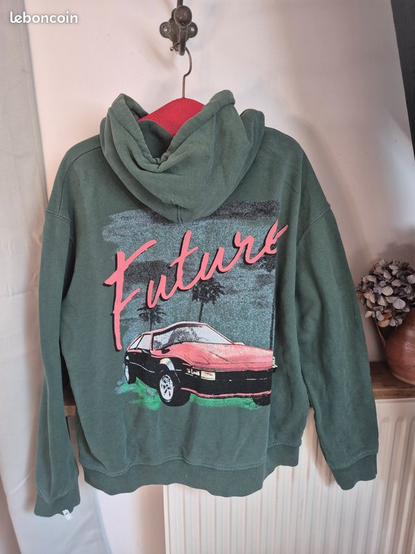 Pull à capuche Illusion kaki Isa Boulder en solde