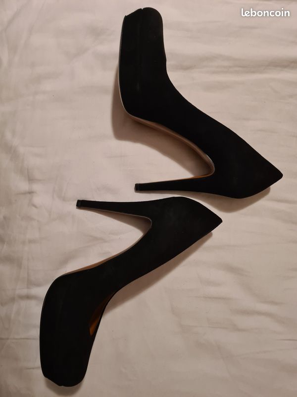 Escarpins cuir et velours noirs Gucci neufs (image 7)