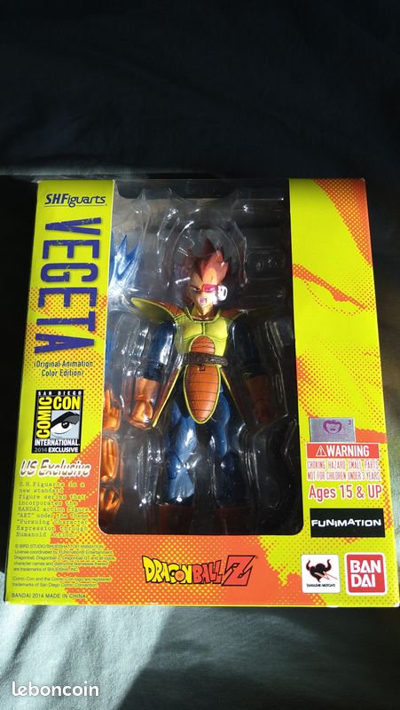 Très rare Dragon ball figurine Figuarts Vegeta Comic con 2014