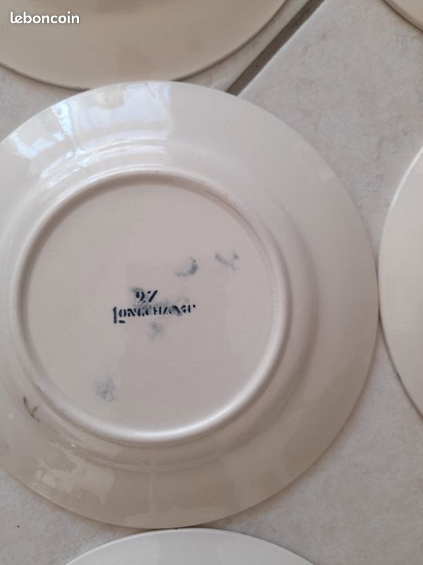 10 assiettes à dessert Longchamp décor vaches au pré (image 10)