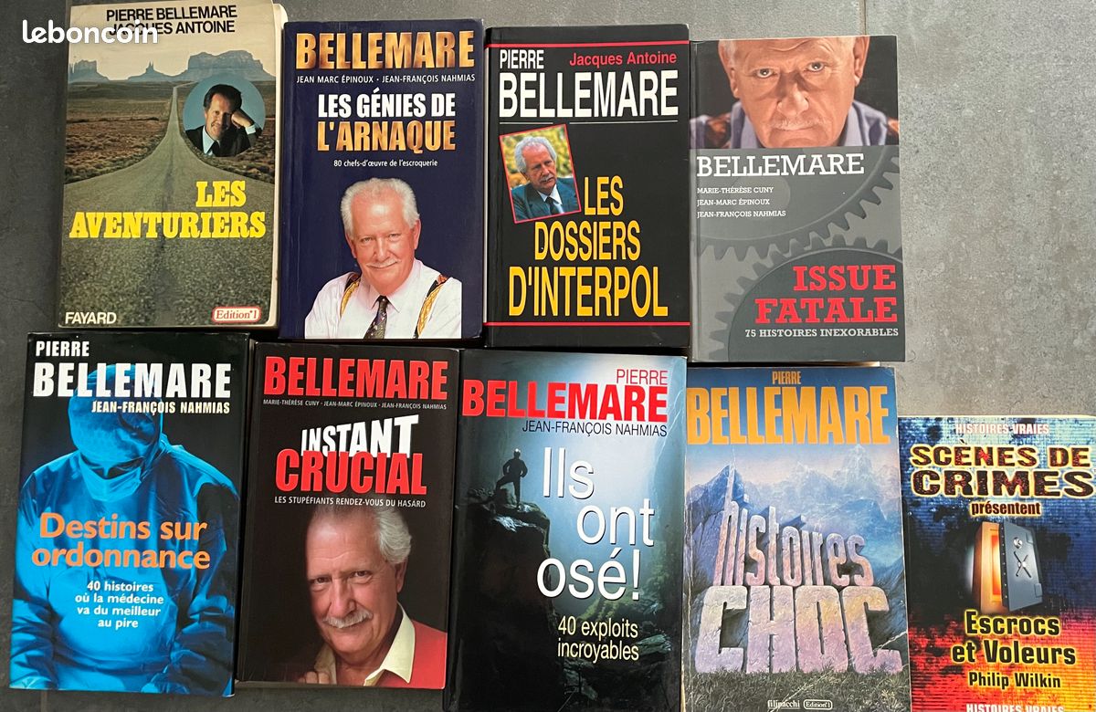 Lot de 9 livres des histoires de Pierre Bellemare (image 1)