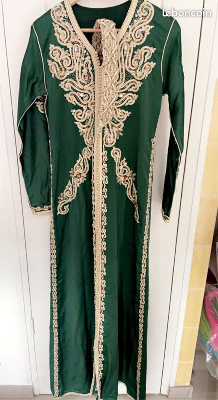 Caftan vert kaki (image 2)