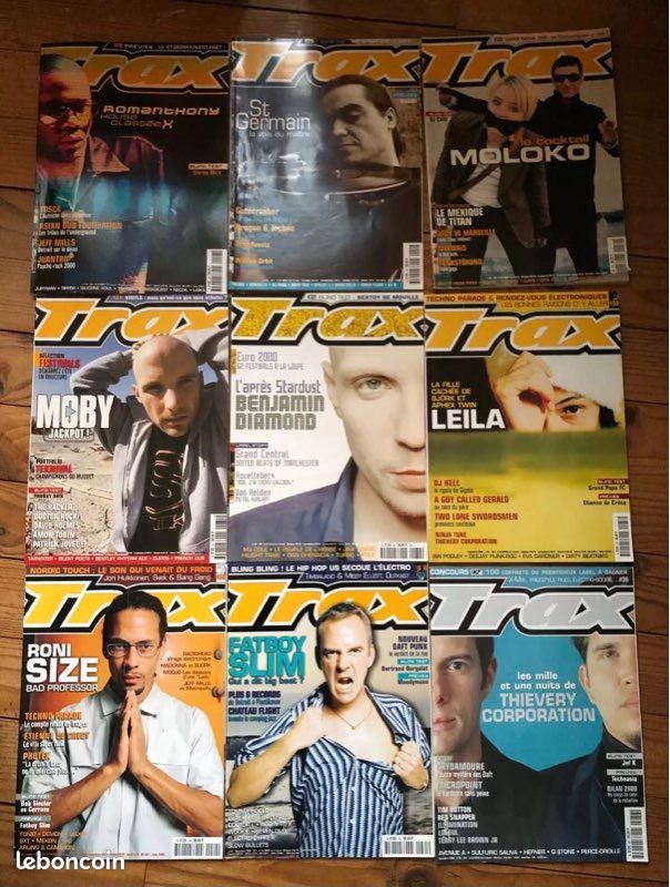 Lot magazine Trax 28 à 36 inclus année 2000 (image 1)