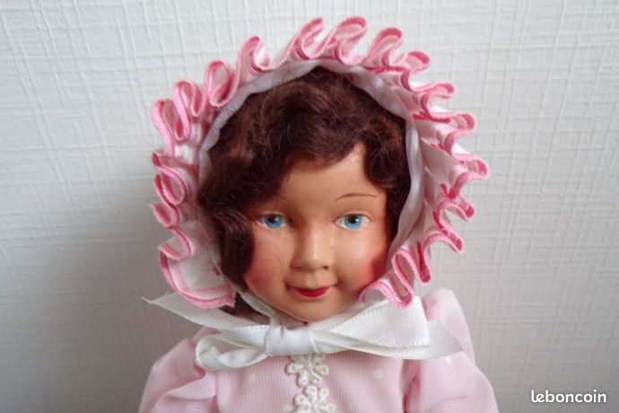 Poupée Vintage Celluloïd Bretagne Petitcollin - Années 1950, 28 Cm, Collectible Français