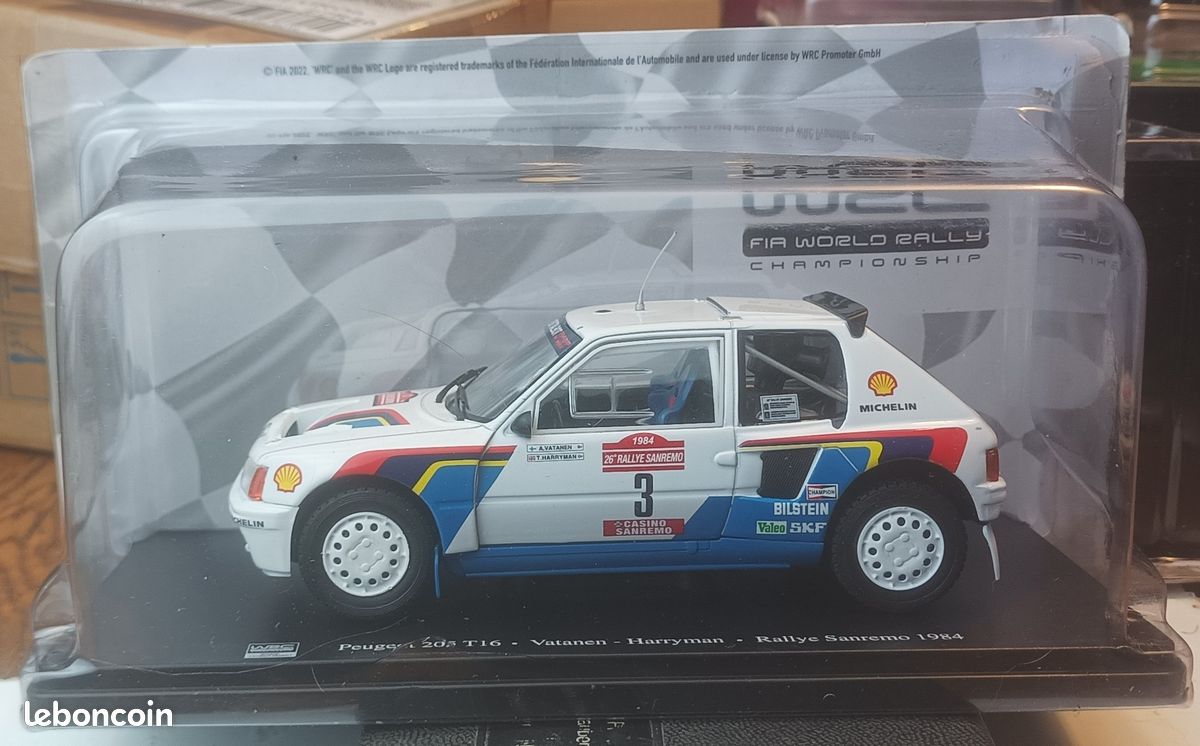Edicola - Peugeot - 205 T16 N 3 Winner Rally Sanremo 1984 A.vatanen - T