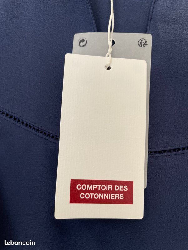 Jupe COMPTOIR DES COTONNIERS Taille 34 Beige Coton - Neuve Avec étiquette
