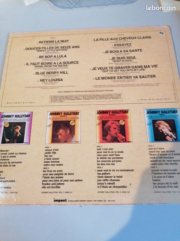 Vinyle 33 tours Johnny hallyday volume 4 (image 2)
