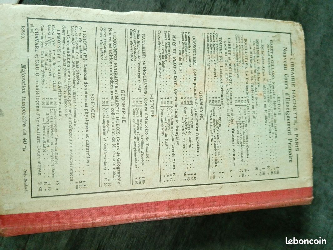 Livre ancien de sciences physiques et naturelles (image 2)