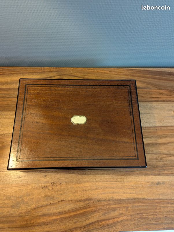 Ancienne Boîte à Jeux En Bois XIXe – Pour Cartes Et Jetons – Jeu De Société