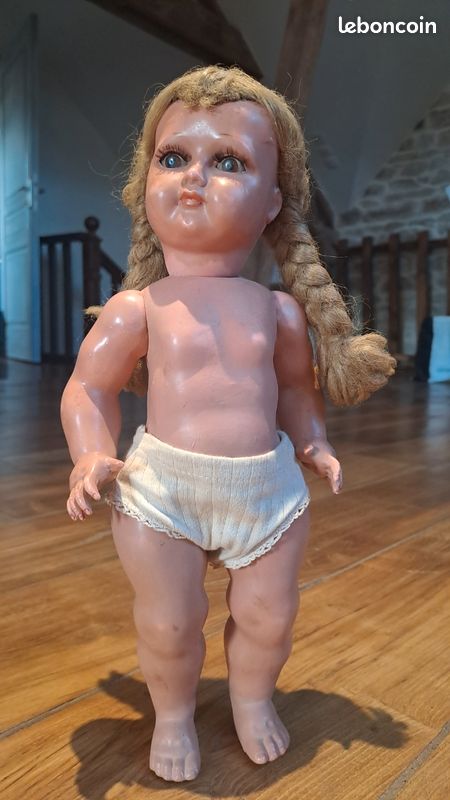 Poupée Ancienne Bella En Rhodoïd - Années 50/60 - Taille 30 Cm