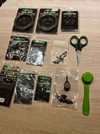40 Pièces D'accessoires De Pêche Pour Carpe : Manches Anti-enchevêtrement, Pivots, Clips Plomb Et Tubes En Caoutchouc – Kit Complet Et Durable