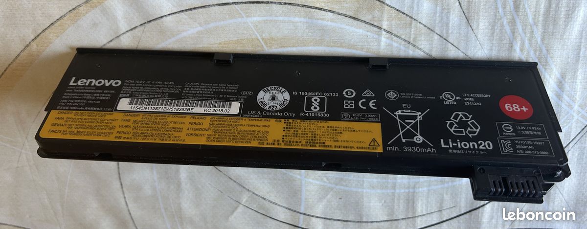 Batteria Nuova 48Wh 6 Celle Per Lenovo ThinkPad X240 X250 T440s T450s T460p – Compatibile 0C52861