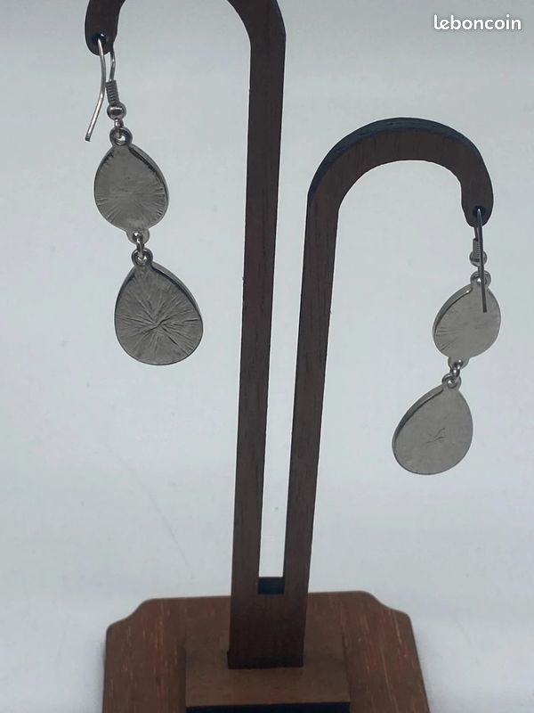 Boucles d'oreilles vintage en pierre naturelle
