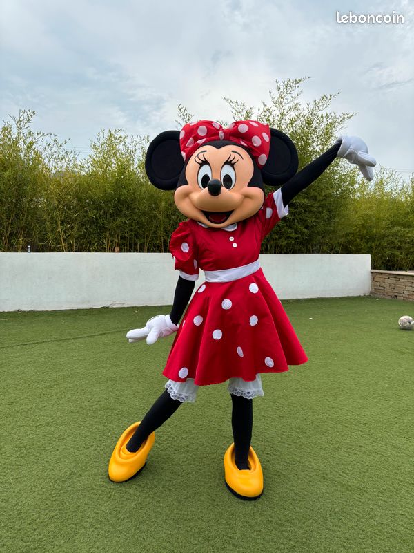 Mascotte Minnie déguisement pour cosplay Minnie haut de gamme