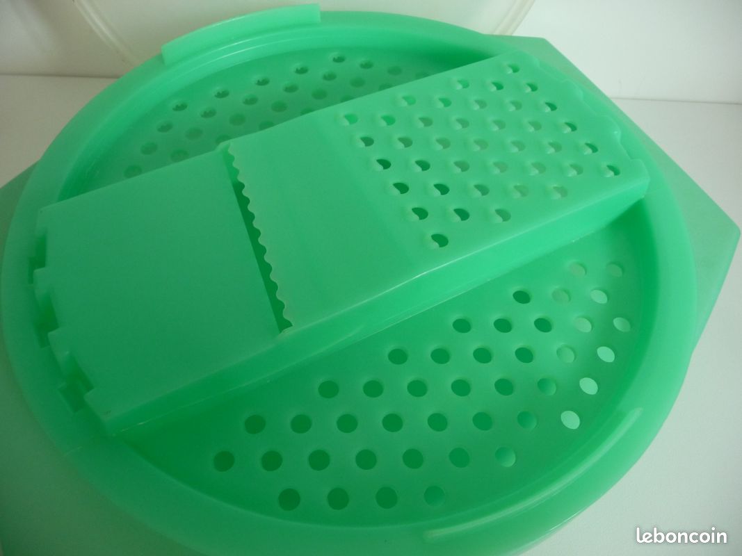Couvercle Tupperware Vintage Vert Diamètre 22 Cm – Réf 3604A-2