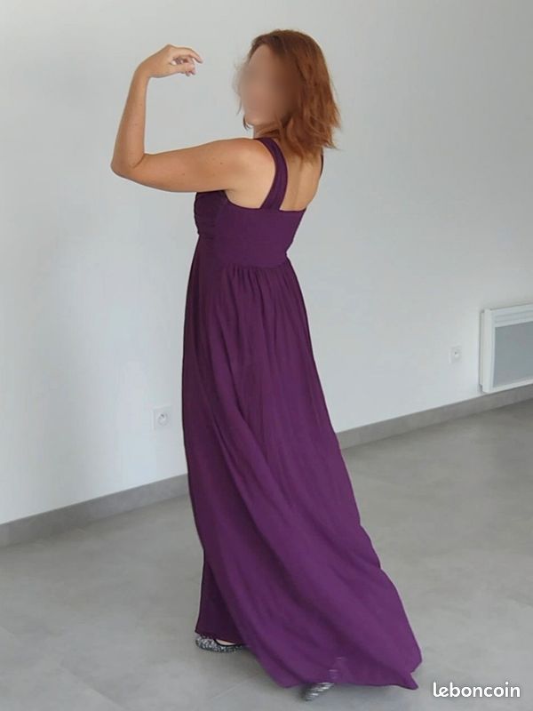 Robe De Soirée Femme Taille 18W (1X/XL) - Violet Foncé - Maya Brooke - Parfaite Pour Mariage & Occasions Formelles