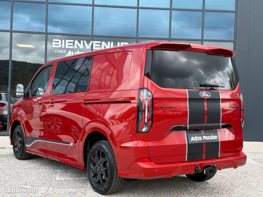 39 990 ht ford transit custom l1h1 cabine approfondie 170 ch bva8 sport. 9 900kms. 01/2025. 5 places (image 6)