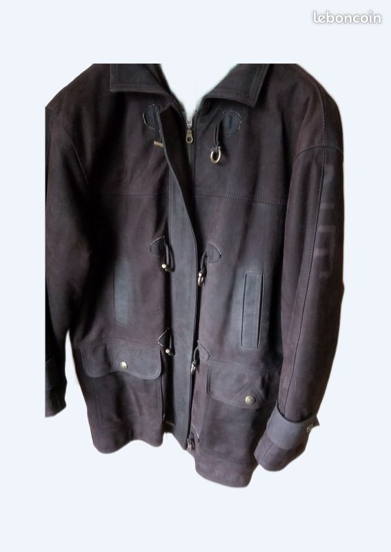 Manteau en cuir mixte t40/42 (image 1)