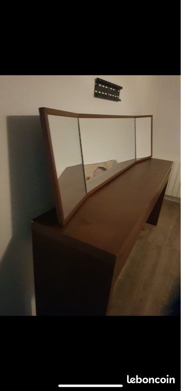 Coiffeuse ikea malm + miroir (image 2)