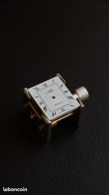 Cadran Must de Cartier Tank Quartz Japan Movt mécanisme et