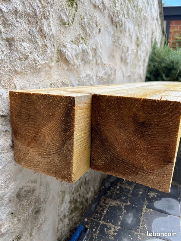 Poutre sapin (épicéa) traité 15x15cm longueur 2 mètres (qqt 2) (image 3)
