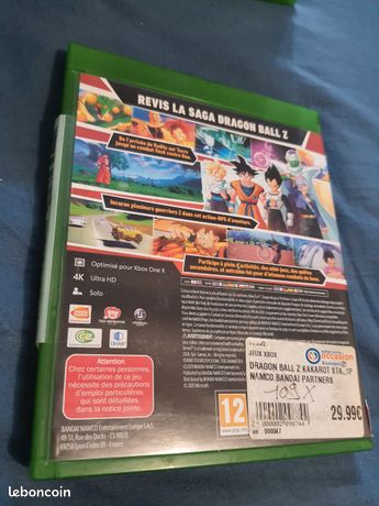 Dragon ball z kakarot - xbox one - bon état - complet - pal - Jeux vidéo