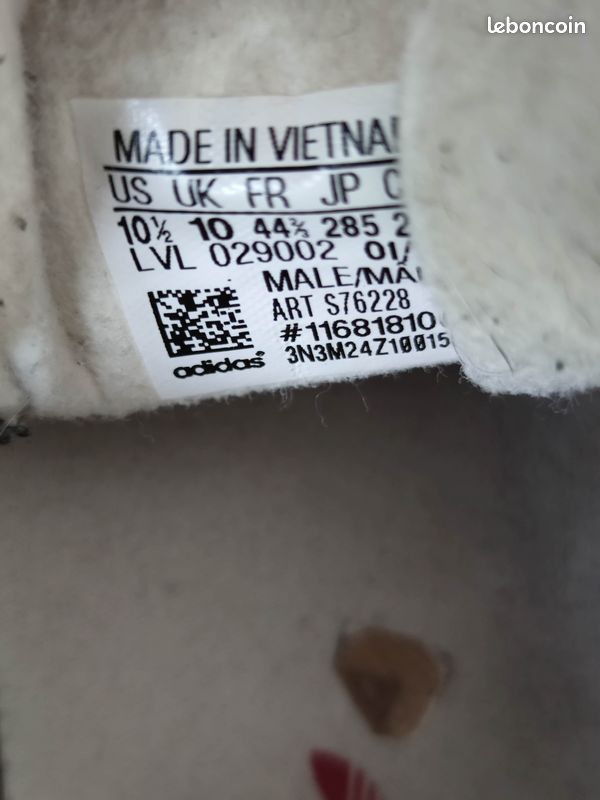 Adidas Gazelle - point: 44 1/3 - bon état (image 5)