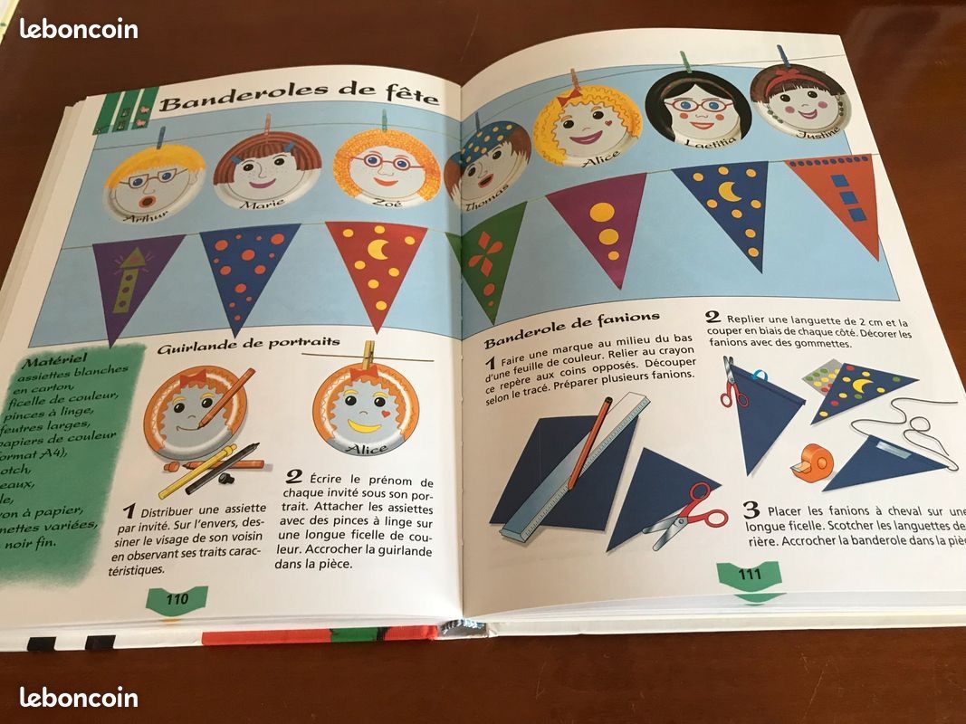 Loisirs créatifs : Le livre de la Fête - déguisements, maquillages, décors, recettes, jeux - pour TOUS - édition France Loisirs (image 5)