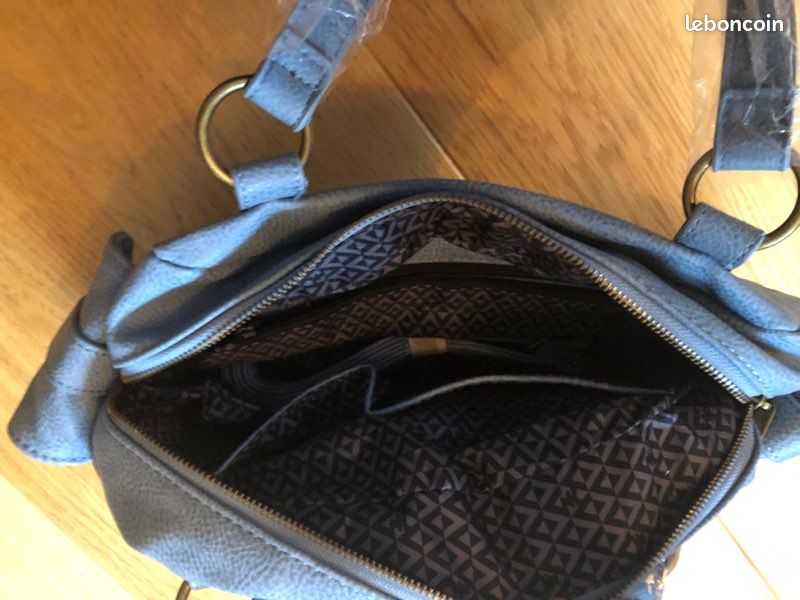 Sac à main lulu castagnette Klemens - bleu - 32 x 18 x 6 cm - (image 5)