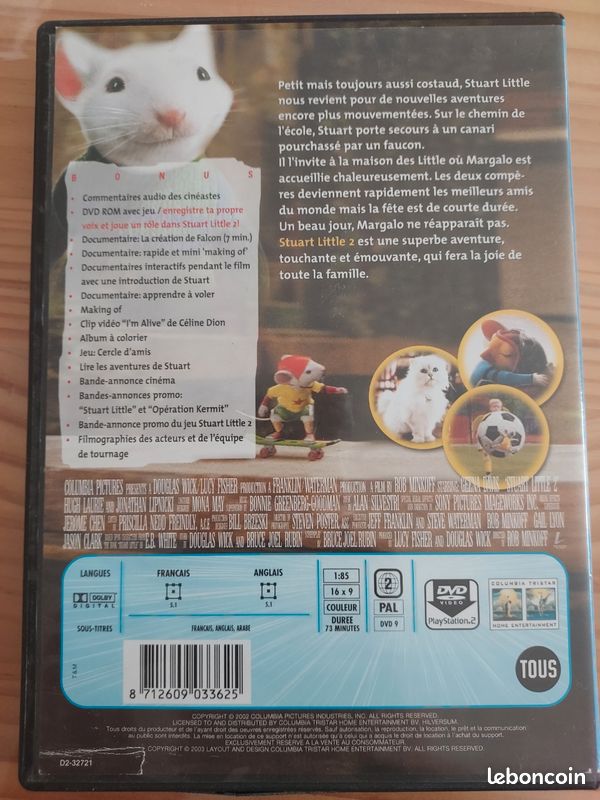 Stuart Little 2 DVD (image 2)