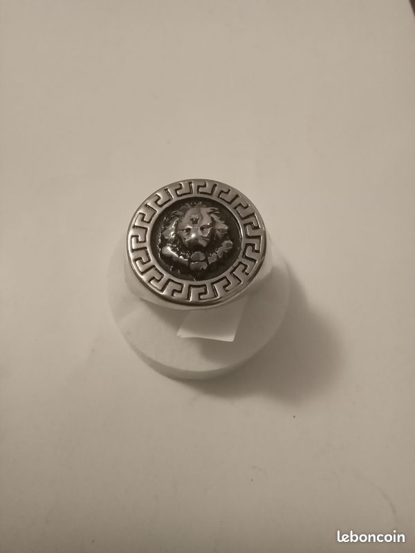Bague tête de lion acier taille 12 neuf (image 1)