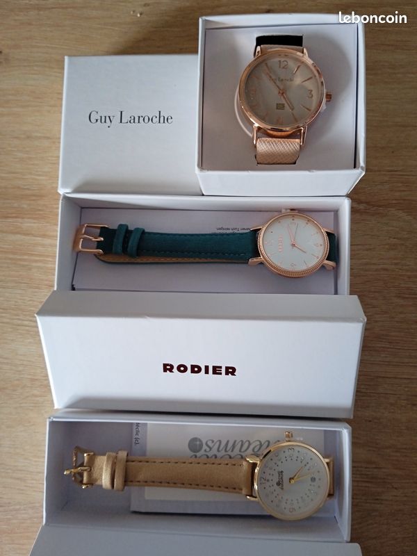 Lot de 3 montres Guy Laroche, Rodier (image 1)