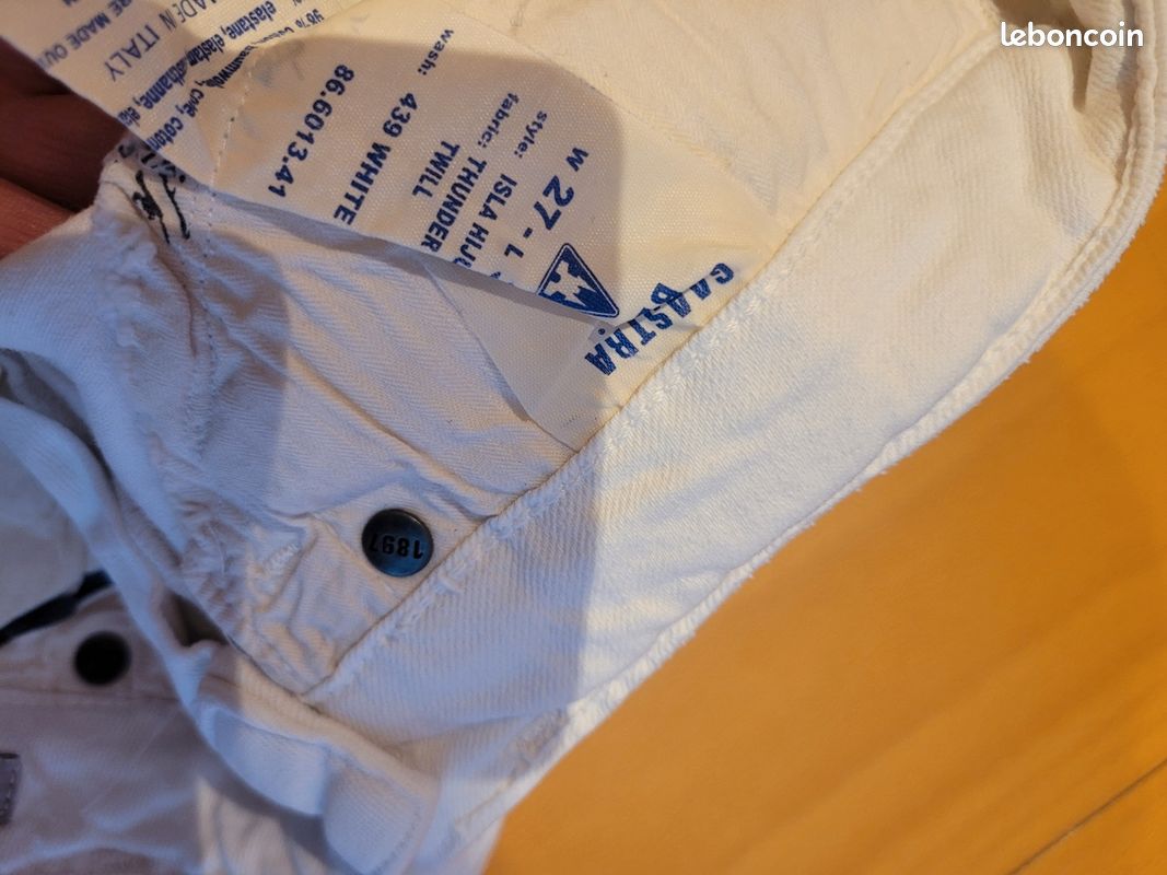 Jean femme gaastra blanc taille 27/34 (36/38 (image 6)