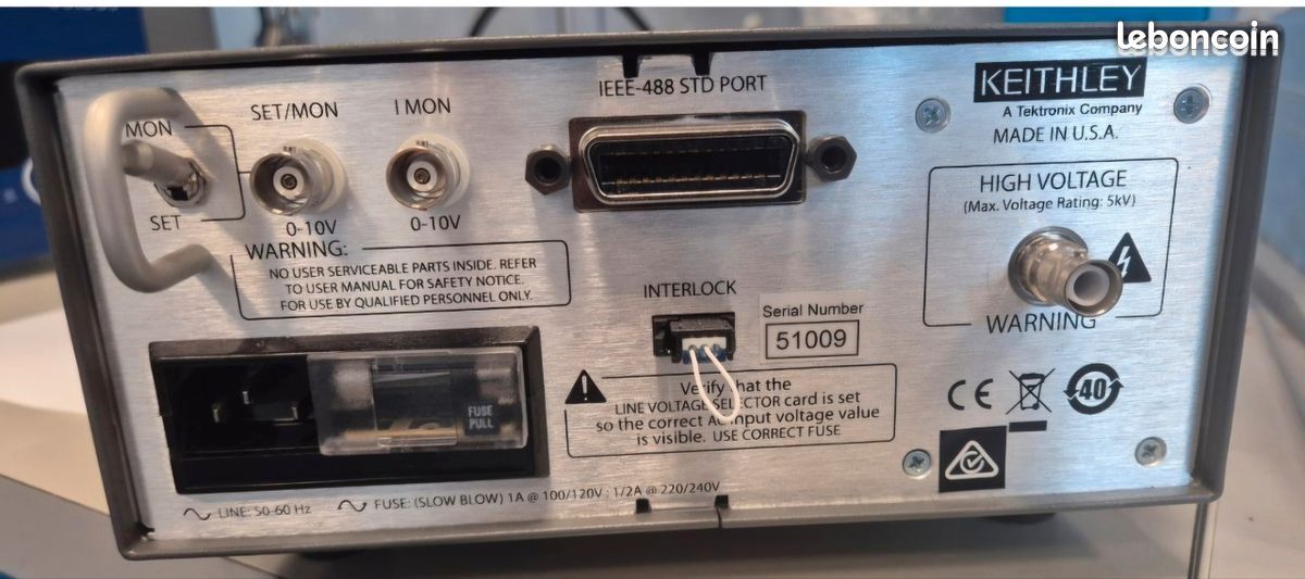 Keithley 2290E-5 Alimentation Haute tension DC Alimentation de laboratoire, Haute Tension DC, 5kV (image 3)